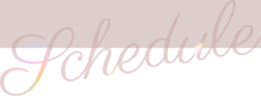 schedule　イベントスケジュール